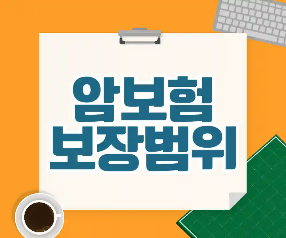 암보험 보장범위 비교